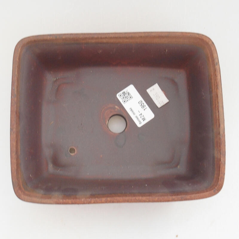 kerámia bonsai tál 18 x 14 x 5,5 cm, barna