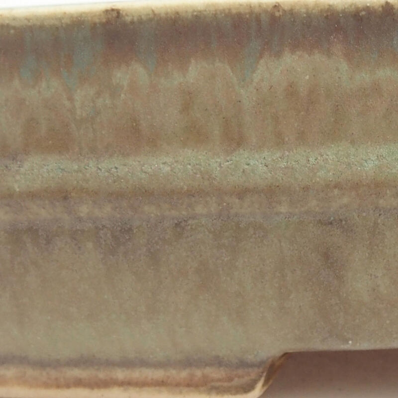 kerámia bonsai tál 18 x 15 x 4,5 cm, zöld