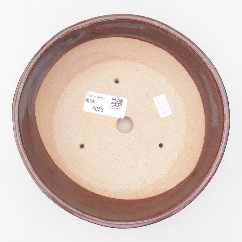 kerámia bonsai tál 18 x 18 x 5,5 cm, barna