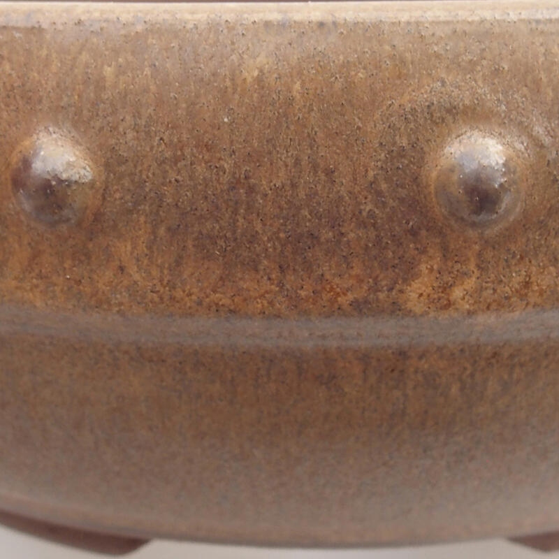 kerámia bonsai tál 18 x 18 x 6 cm, barna