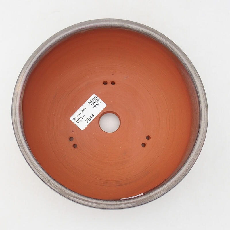 kerámia bonsai tál 18 x 18 x 7 cm, szürke