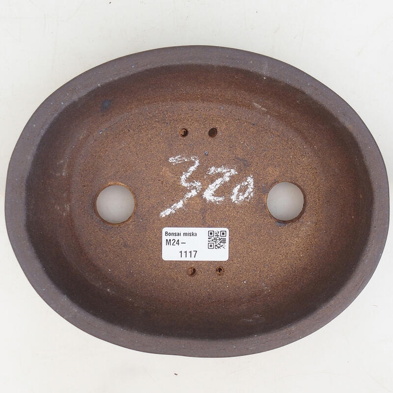 kerámia bonsai tál 19,5 x 16 x 5 cm, barna