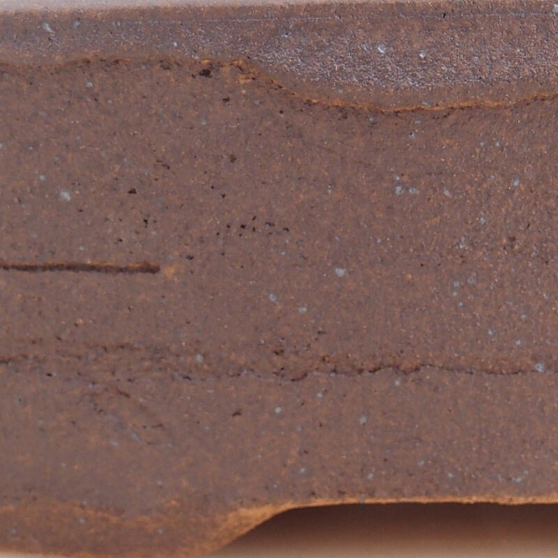 kerámia bonsai tál 19,5 x 16 x 5 cm, barna