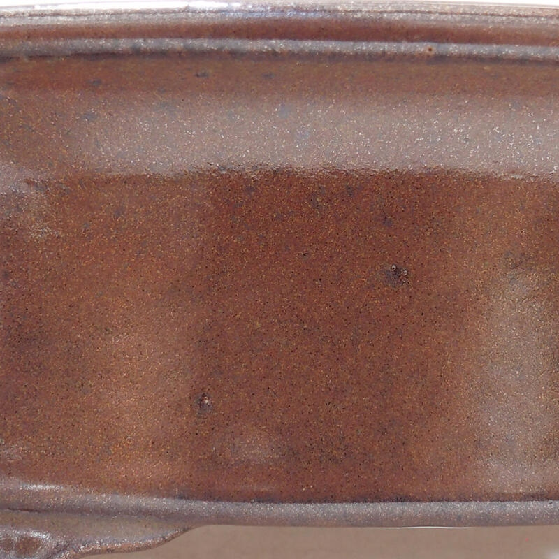 kerámia bonsai tál 19,5 x 16 x 6,5 cm, barna