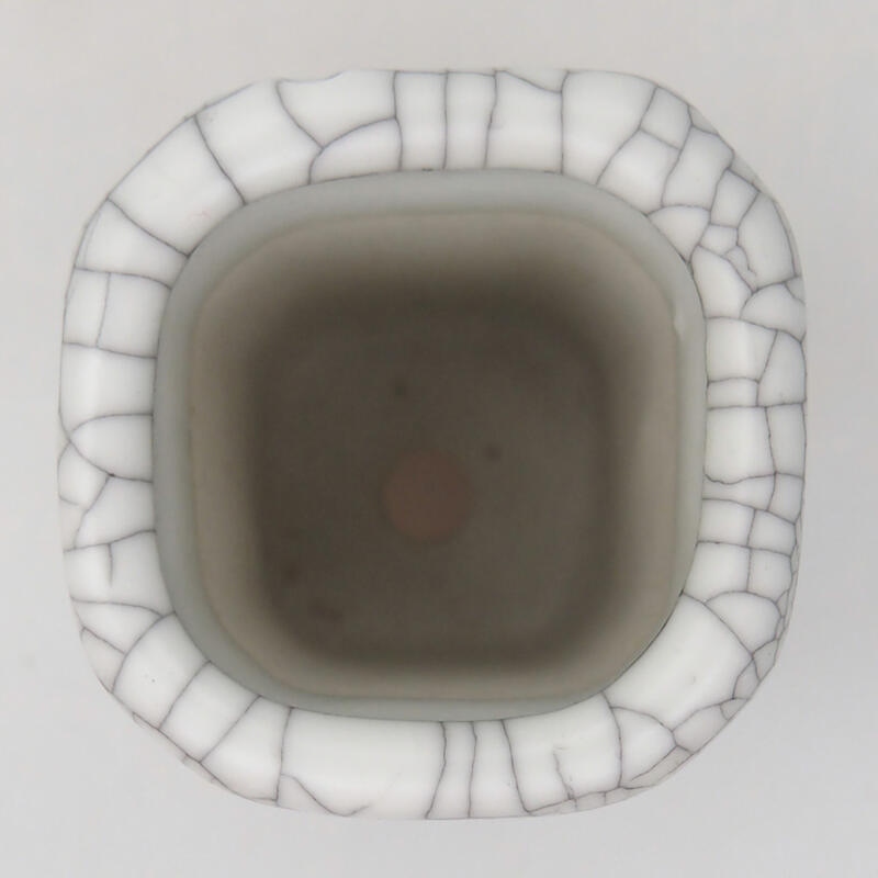 kerámia bonsai tál 2,5 x 2,5 x 4,5 cm, raku színben