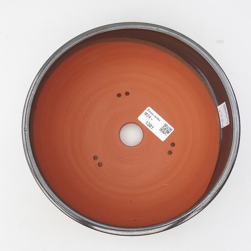 Kerámia bonsai tál 20,5 x 20,5 x 6,5 cm, fém színben