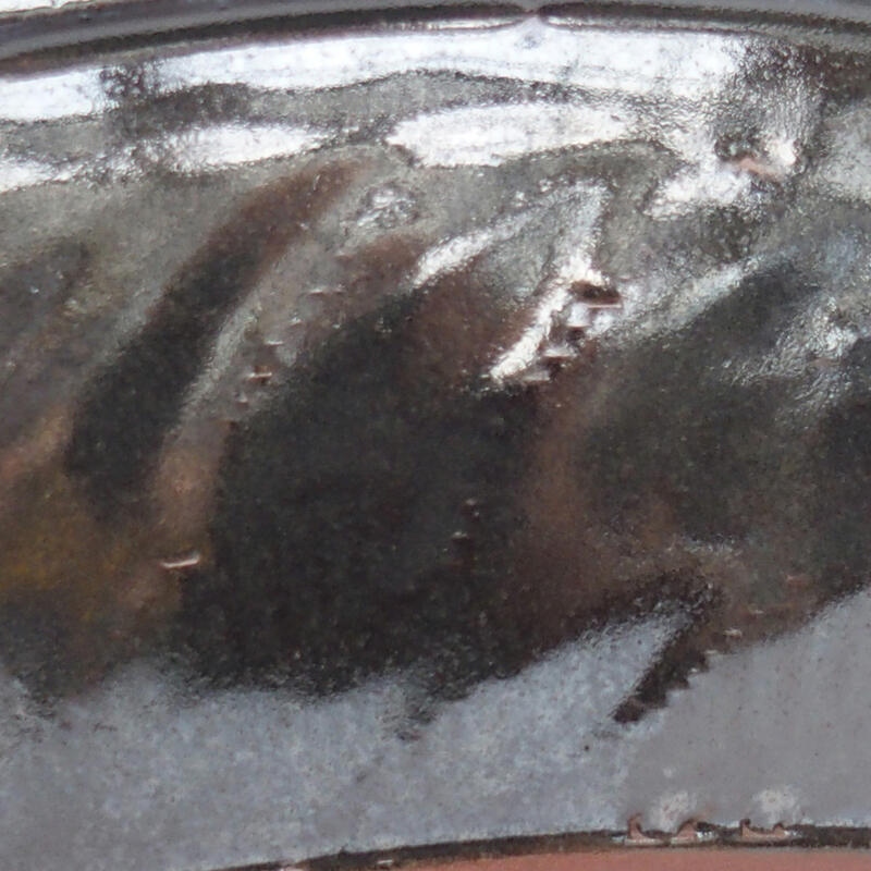 Kerámia bonsai tál 20,5 x 20,5 x 6,5 cm, fém színben