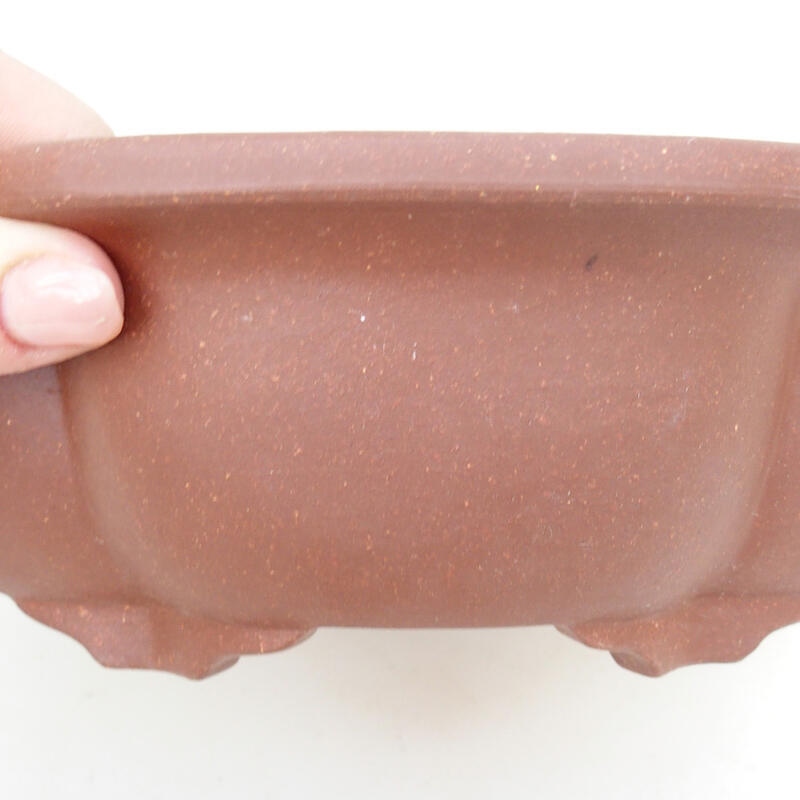 kerámia bonsai tál 20 x 16,5 x 7 cm, fekete színben