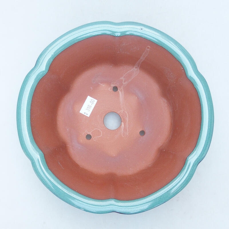 bonsai kerámia tál 20 x 20 x 6,5 cm, zöld