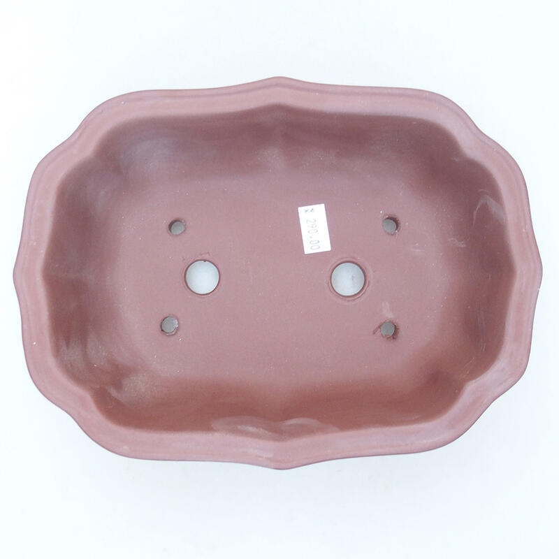 kerámia bonsai tál 21 x 15,5 x 7 cm, barna