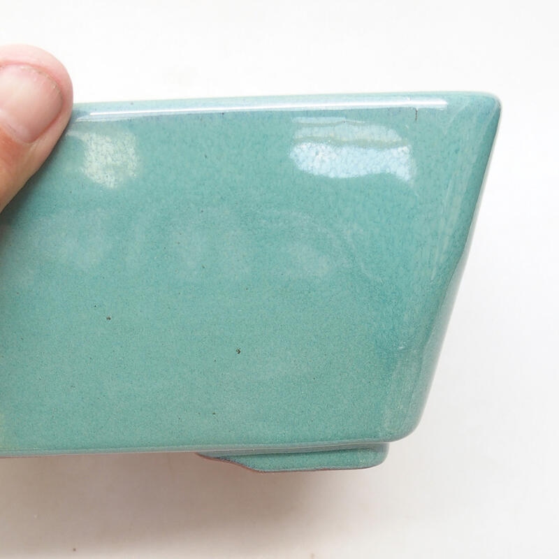 kerámia bonsai tál 22 x 22 x 9 cm, zöld