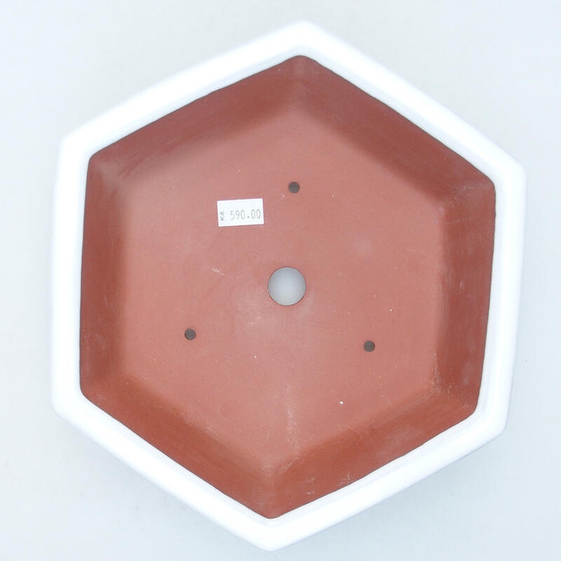 kerámia bonsai tál 23 x 21 x 6 cm, fehér