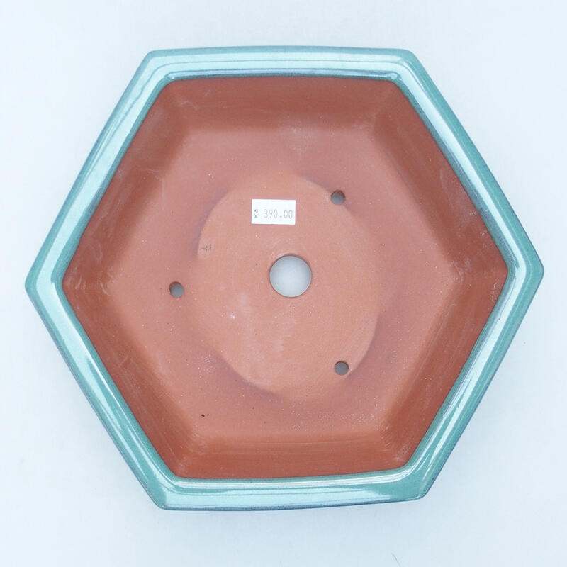 kerámia bonsai tál 23 x 21 x 6 cm, zöld