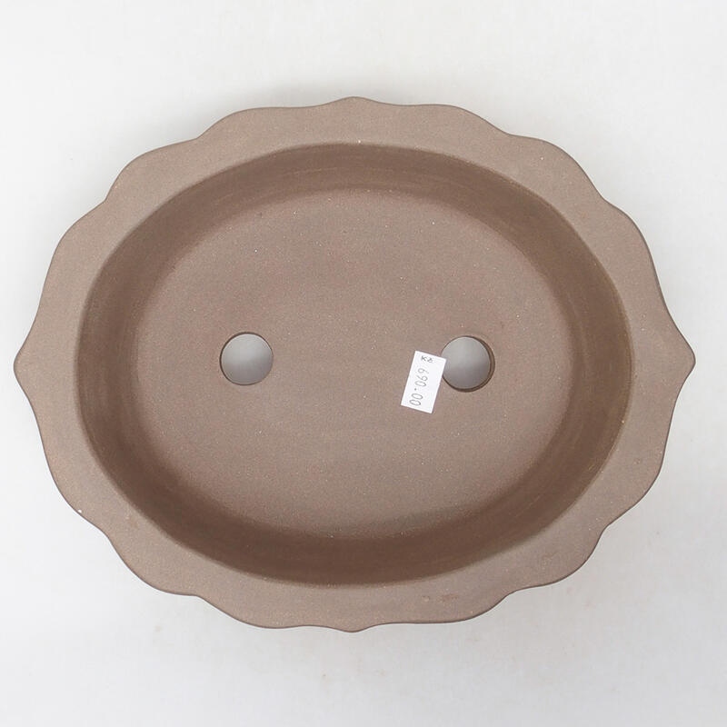 kerámia bonsai tál 24 x 19 x 7,5 cm, barna