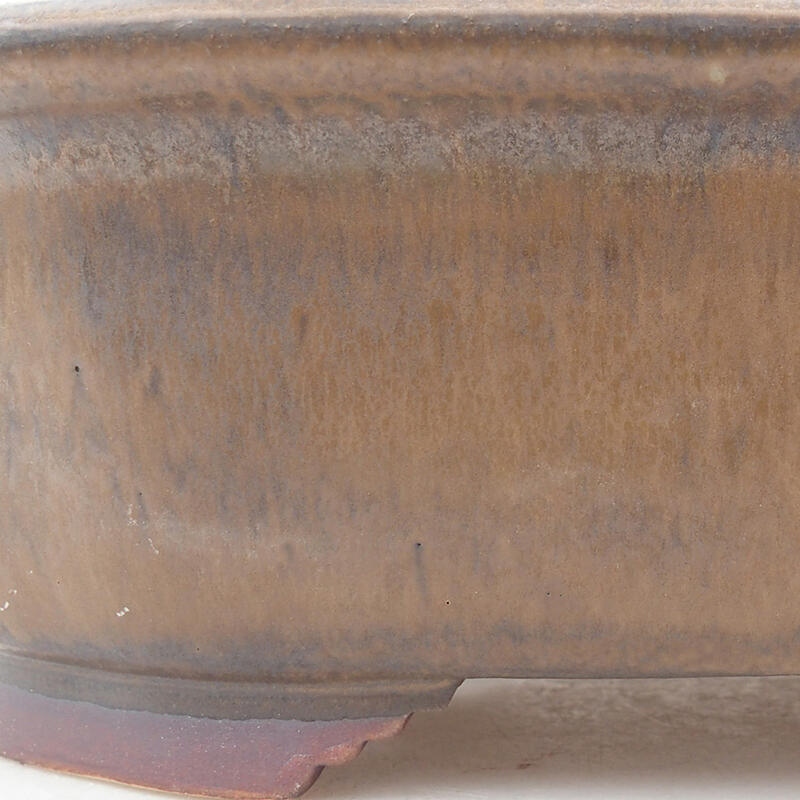 kerámia bonsai tál 25,5 x 22 x 7,5 cm, barna