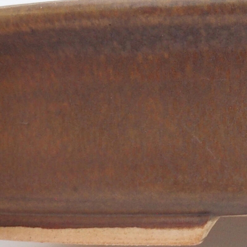 kerámia bonsai tál 26 x 23,5 x 5,5 cm, barna