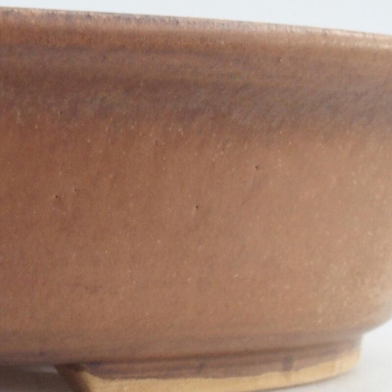 kerámia bonsai tál 28,5 x 25 x 6 cm, rózsaszínű