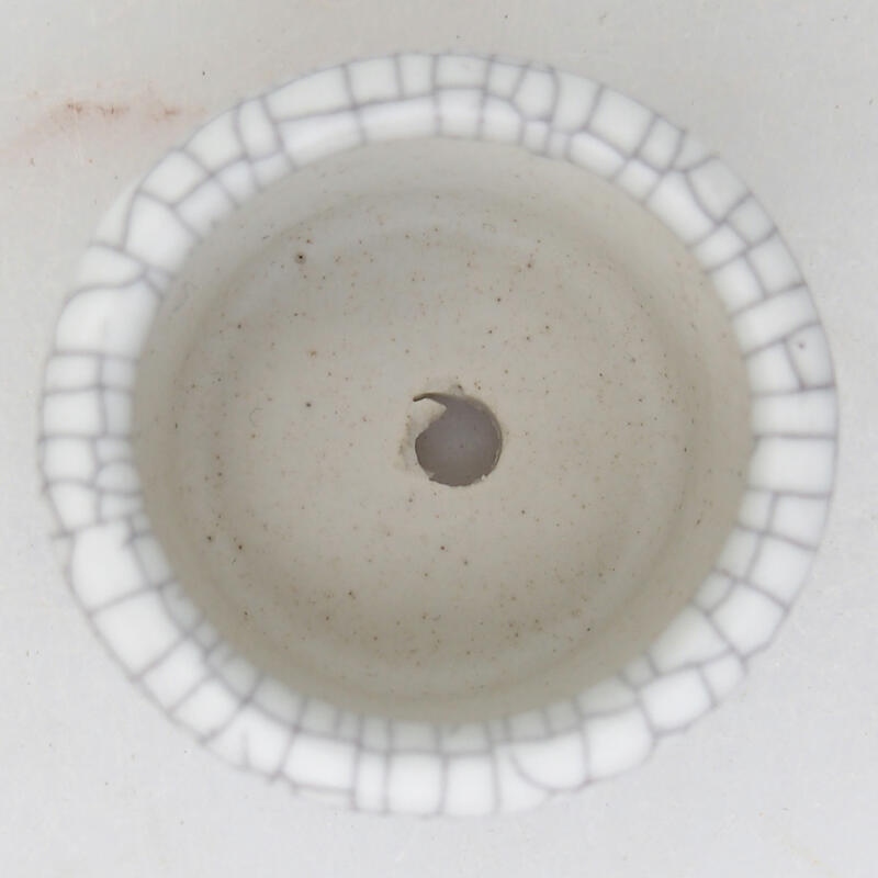 kerámia bonsai tál 3,5 x 3,5 x 2,5 cm, raku színben