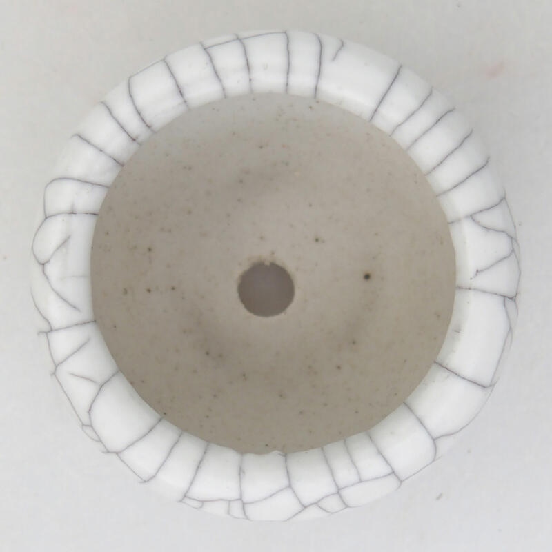 kerámia bonsai tál 3,5 x 3,5 x 2,5 cm, raku színben