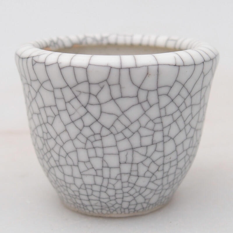 kerámia bonsai tál 3,5 x 3,5 x 2,5 cm, raku színben