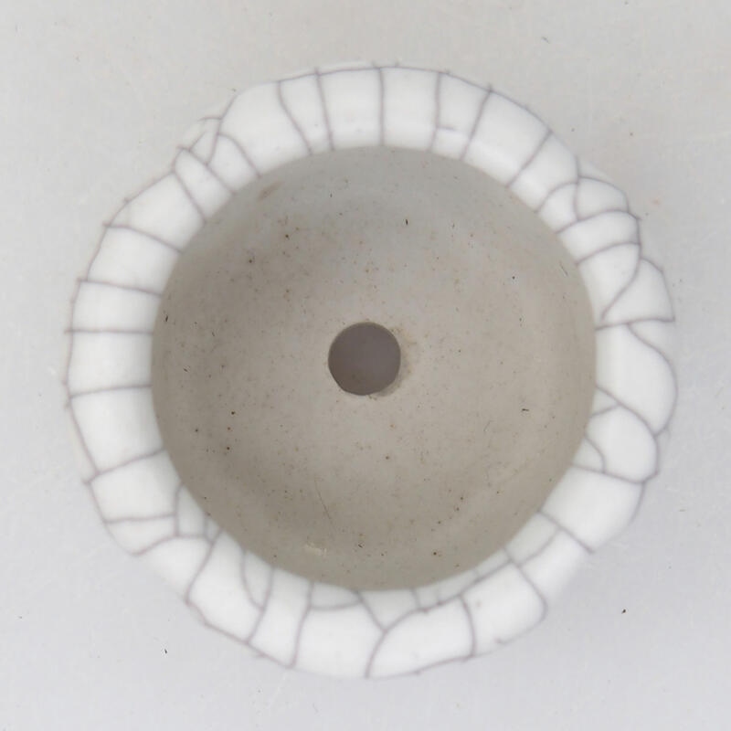 kerámia bonsai tál 3,5 x 3,5 x 2,5 cm, raku színben