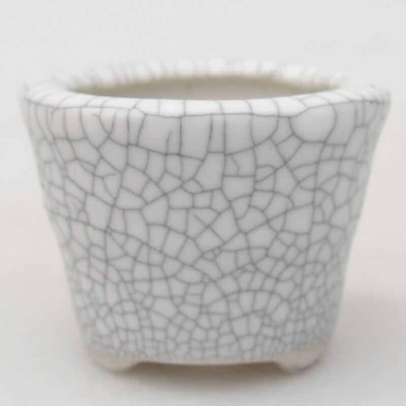 kerámia bonsai tál 3,5 x 3,5 x 2,5 cm, raku színben