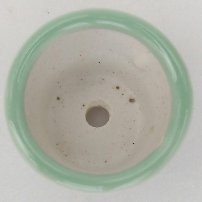 kerámia bonsai tál 3,5 x 3,5 x 2,5 cm, zöld