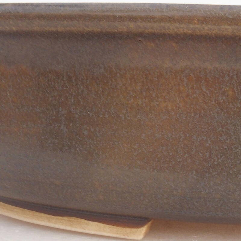 kerámia bonsai tál 32 x 28 x 7,5 cm, barna