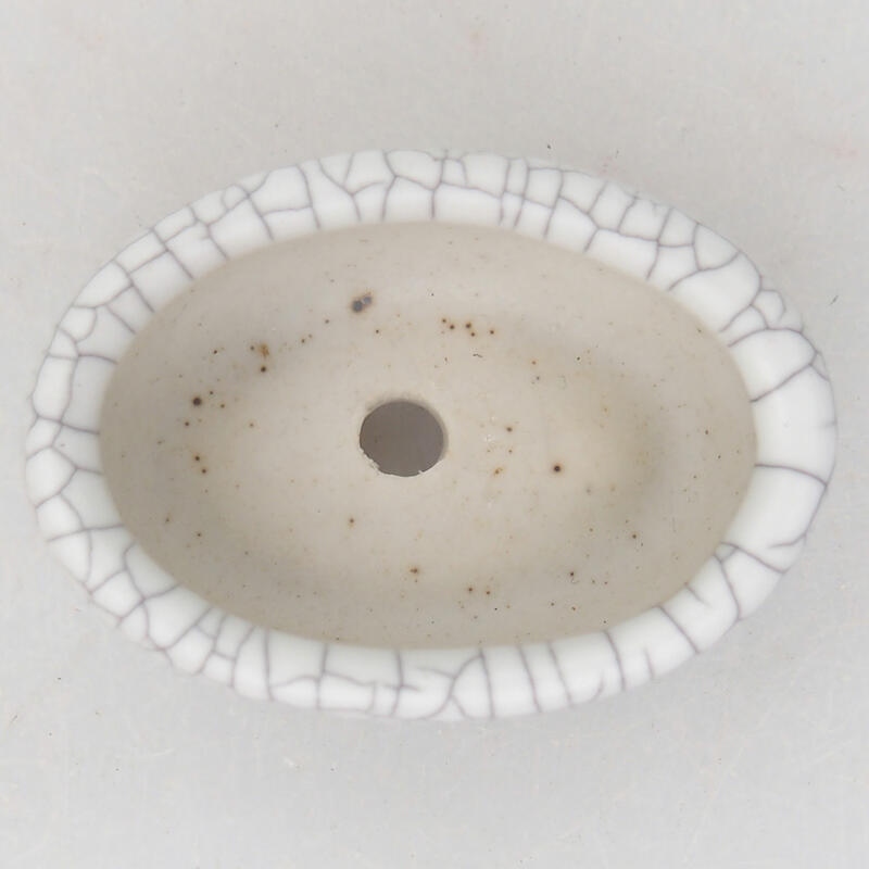 kerámia bonsai tál 4,5 x 3 x 2 cm, raku színben