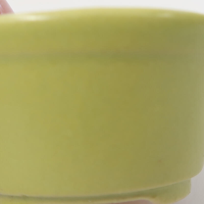 kerámia bonsai tál 4,5 x 4,5 x 2,5 cm, zöld