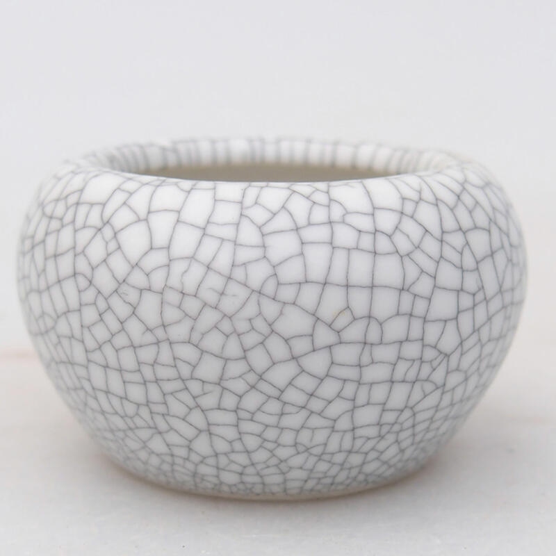 kerámia bonsai tál 4 x 4 x 2 cm, raku színben