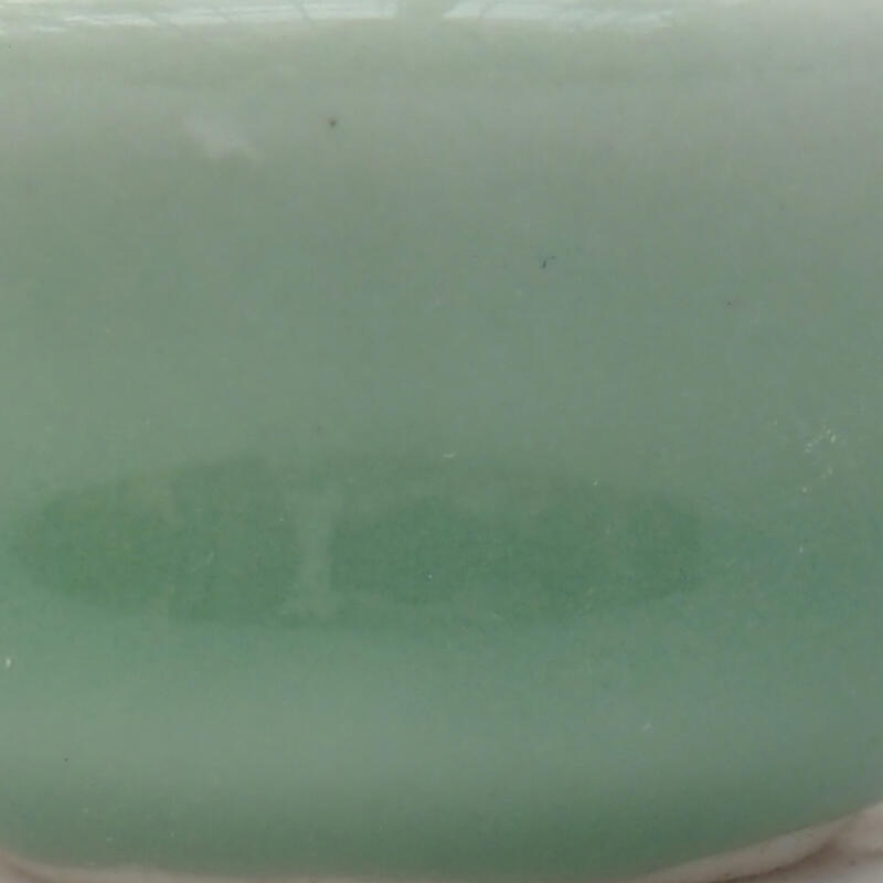 kerámia bonsai tál 4 x 4 x 2 cm, zöld