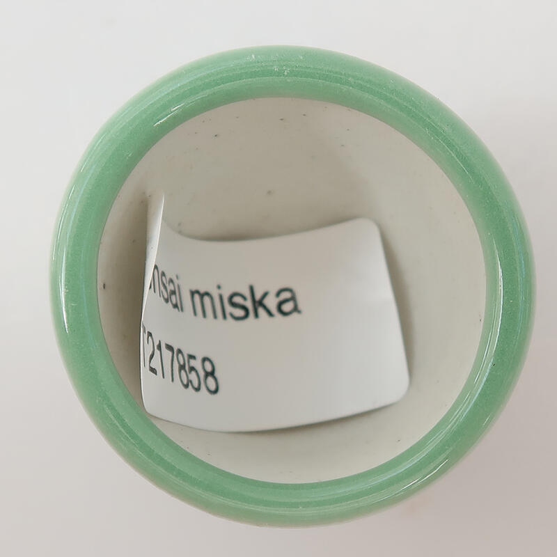 kerámia bonsai tál 4 x 4 x 3 cm, zöld