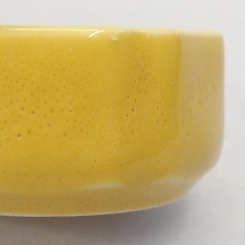 kerámia bonsai tál 5 x 5 x 2 cm, sárga