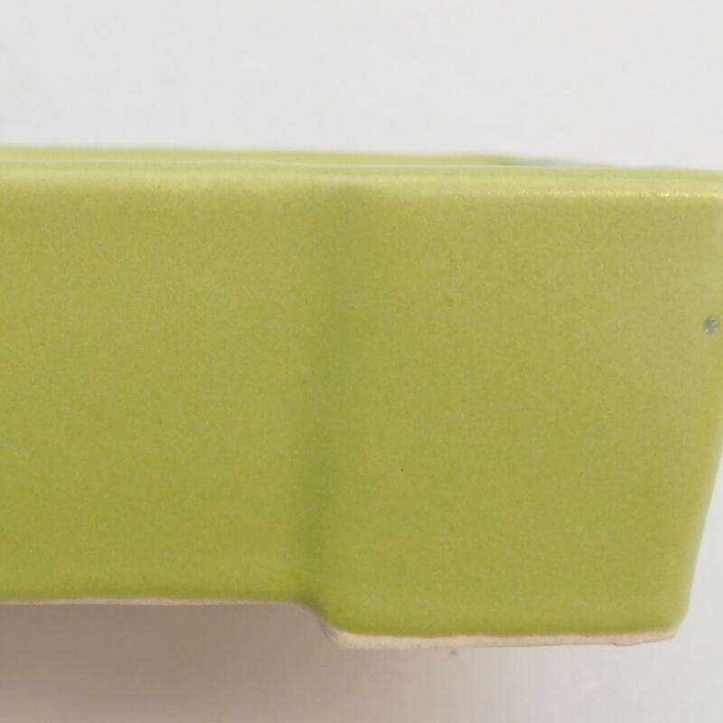 kerámia bonsai tál 7,5 x 4 x 3 cm, zöld