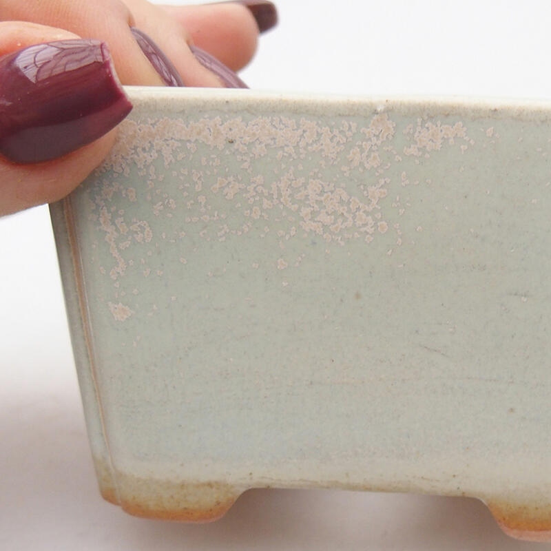 kerámia bonsai tál 7,5 x 6 x 5 cm, zöld