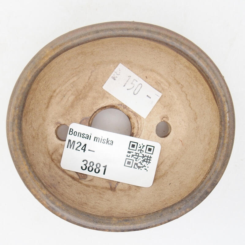 kerámia bonsai tál 7,5 x 7 x 4 cm, barna