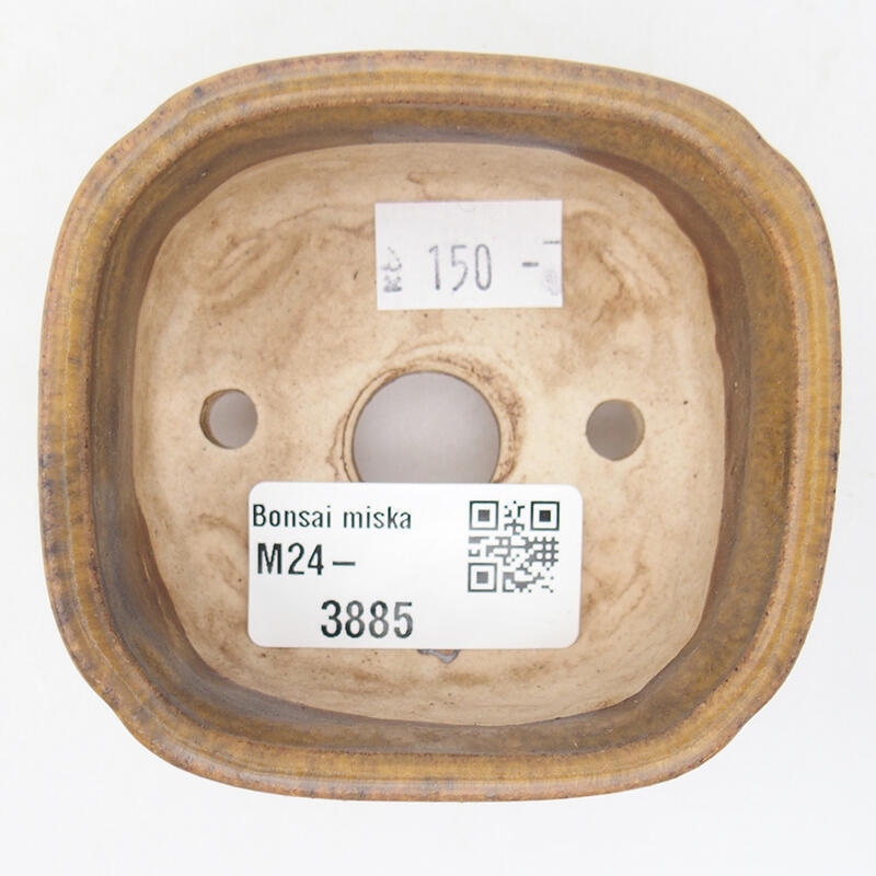 kerámia bonsai tál 7,5 x 7 x 4 cm, barna