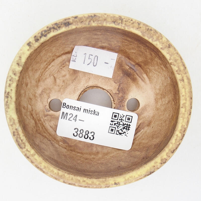 kerámia bonsai tál 7,5 x 7 x 4 cm, zöld