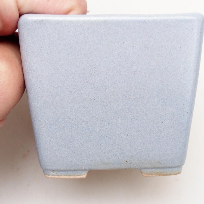 kerámia bonsai tál 7 x 7 x 7 cm, szürke