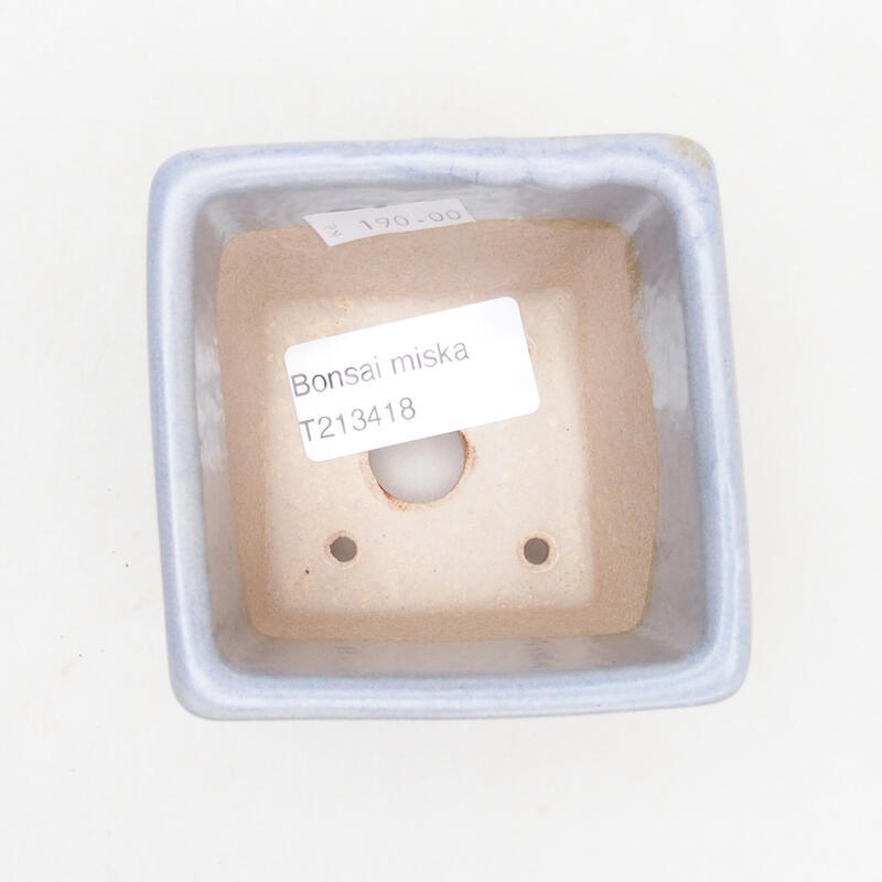 kerámia bonsai tál 7 x 7 x 7 cm, szürke