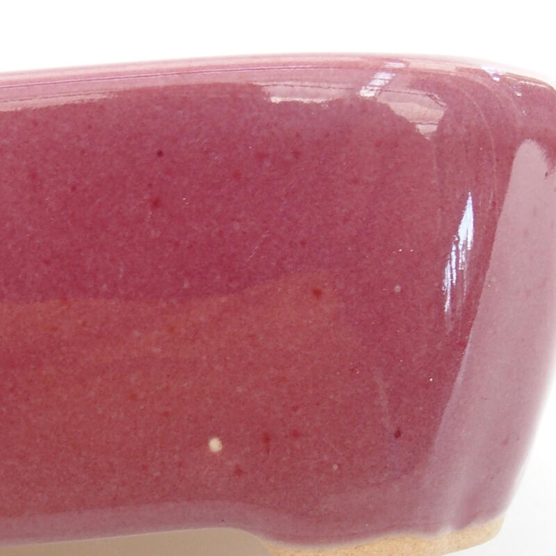 kerámia bonsai tál 8,5 x 7 x 3,5 cm, lila színben