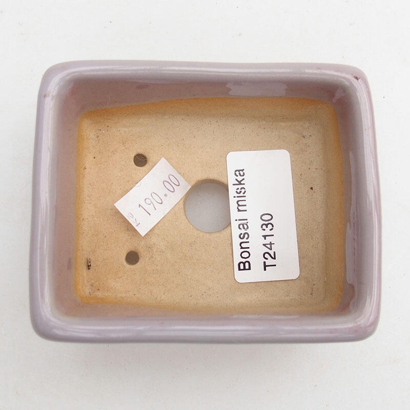 kerámia bonsai tál 8,5 x 7 x 4 cm, rózsaszínű