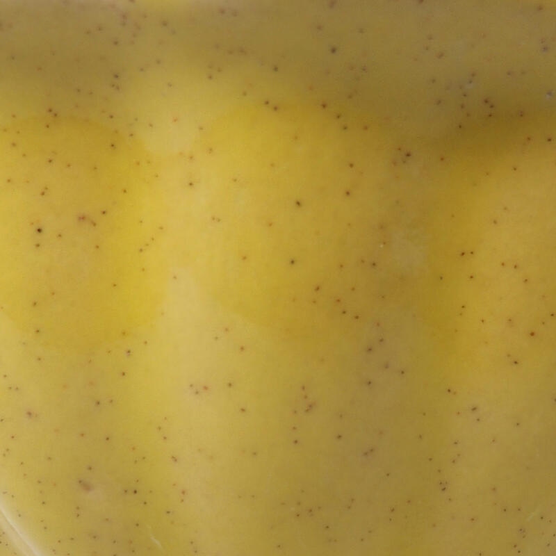 kerámia bonsai tál 8,5 x 8,5 x 4,5 cm, sárga