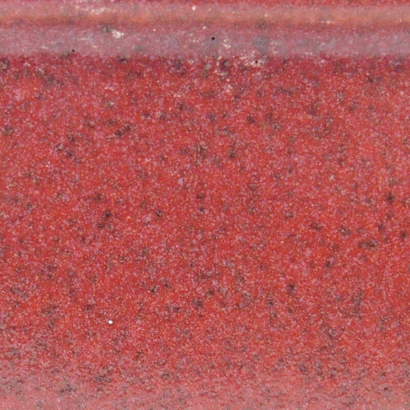 kerámia bonsai tál 8,5 x 8,5 x 5,5 cm, bordó színben