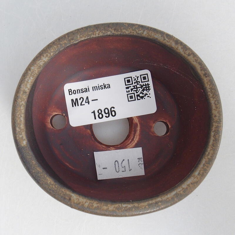 kerámia bonsai tál 8 x 7 x 3,5 cm, barna