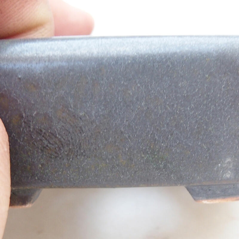 Kerámia bonsai tál 8 x 7 x 3,5 cm, fém színben