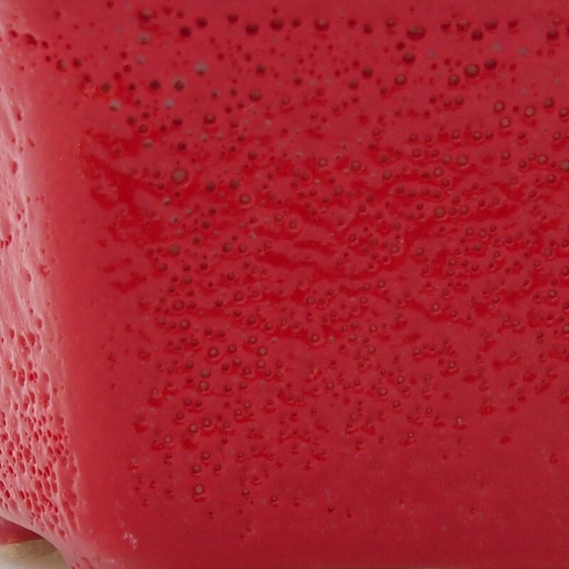 kerámia bonsai tál 8 x 7 x 4 cm, piros színben