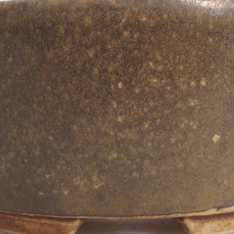 kerámia bonsai tál 8 x 7 x 4 cm, barna