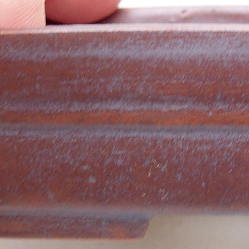 kerámia bonsai tál 9,5 x 7 x 2,5 cm, fekete színű